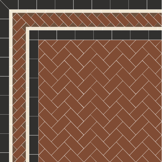 Раскладка Scarborough с бордюром Carroll