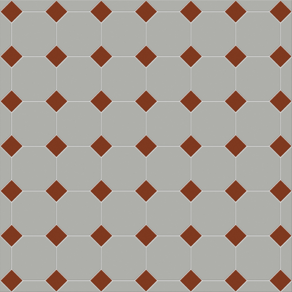 Windsor Light Grey / Red