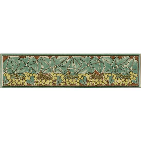 Ivy Quarter Tile on Colonial White