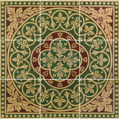 Disraeli 9-Tile Set Green