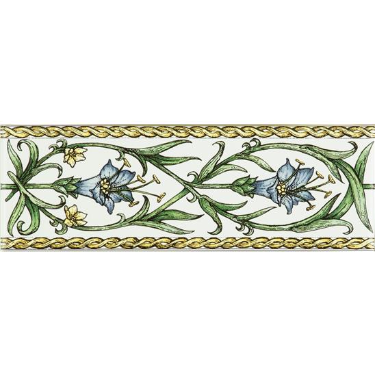 Trumpet Gentian Blue on Brilliant White