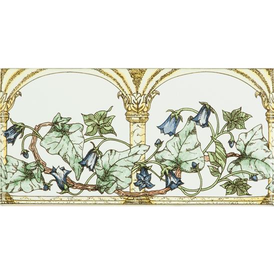 Arch and Ivy Blue on Brilliant White