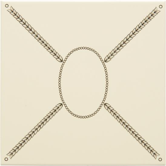 Cartouche Charcoal Grey on Colonial White