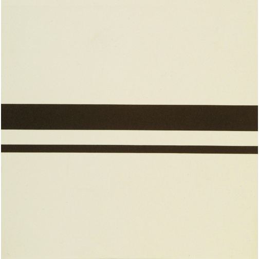 Cavendish Border Dark Brown on White