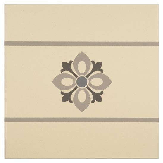 Bohemia Light Blue Light Grey and Dark Grey on White