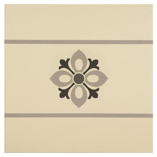 Bohemia Light Grey Dark Grey and Black on White