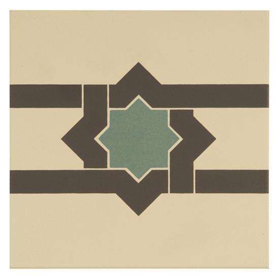 Iberian Dark Grey and Dark Jade on White