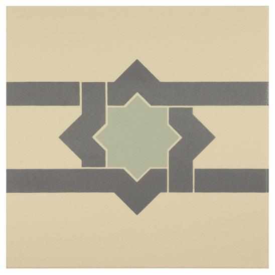 Iberian Denim and Light Jade on White
