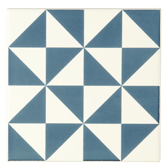 St Malo Blue (Sea Blue on Brilliant White)