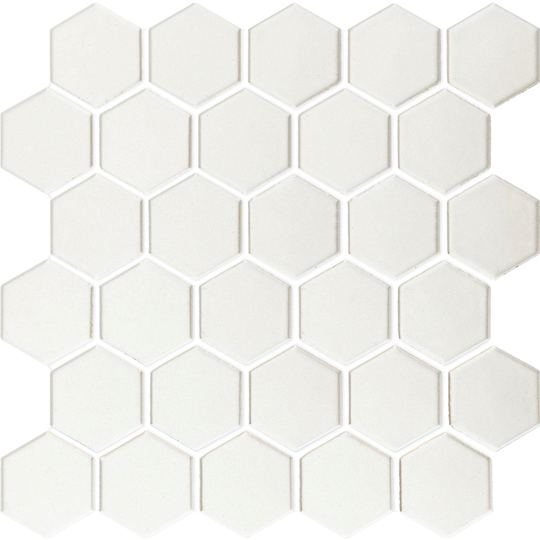 White Large Honeycomb Mosaic White