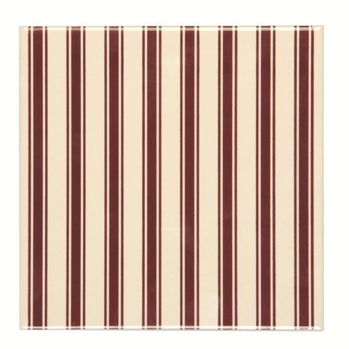 Regency Stripe Burgundy on Colonial White