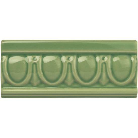 Egg & Dart on Palm Green