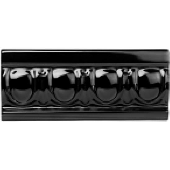 Egg & Dart on Jet Black