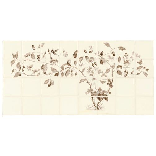 Hedgerow Sepia on Off White