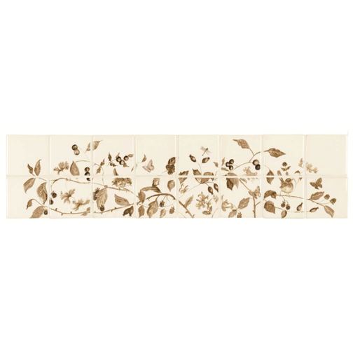 Hedgerow Frieze Sepia on Off White