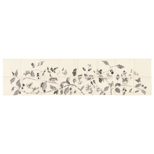 Hedgerow Frieze Grey on Pure White