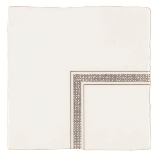 Linen Corner Grey on Papyrus
