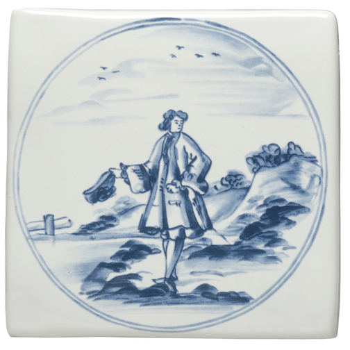 Man with Hat on Delft