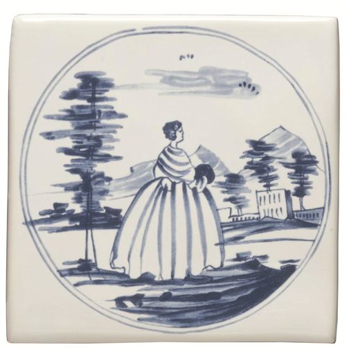 Lady and Mansion on Delft
