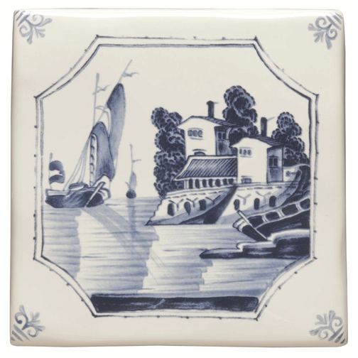Ship and House on Delft