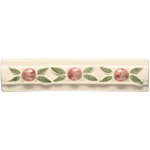 Burgundy Crabapple Frieze on Off White