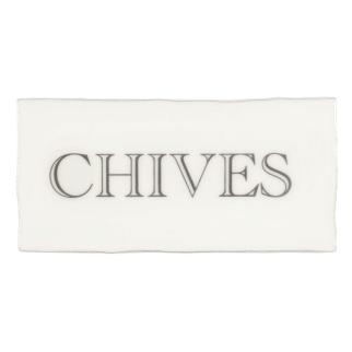 Chives in Grey on Cotton Multi-Color