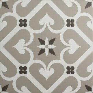 Epoque White & Dark Grey on Grey